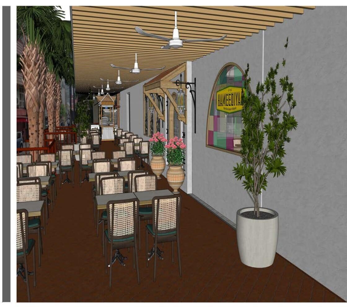 Hameediyah Food Outlet alfresco design
