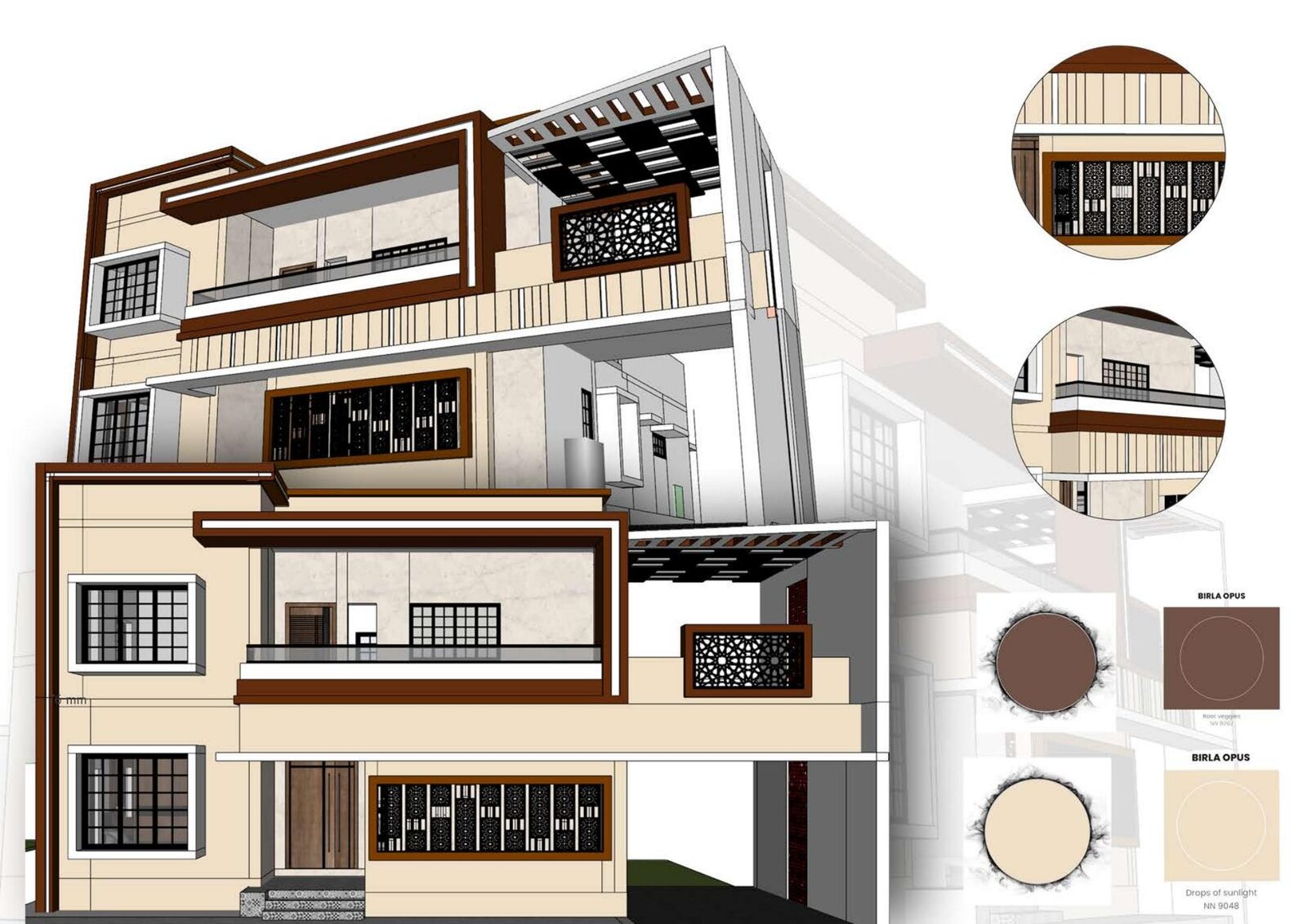 Residential unit painting elevation