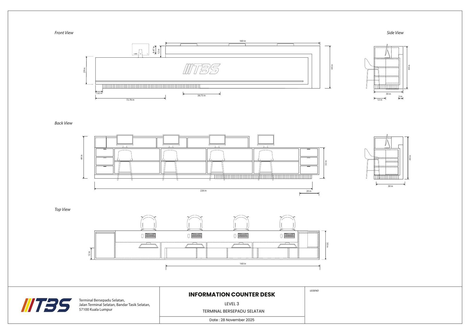 TBS information and priority counter drawings